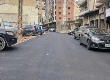 شرطة اتحاد بلديات الضاحية الجنوبية تواكب أعمال التزفيت وإزالة المخاطر