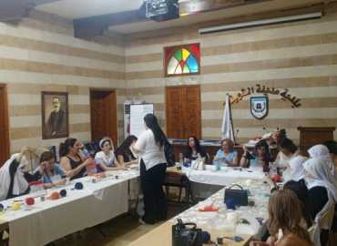 بلدية مدينة الشويفات تنظم دورة تدريبية في فن 