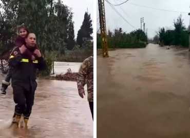 بلدية السماقية تواصل اعمالها بمساعدة وتأمين العائلات المتضررة من فيضان النهر الكبير