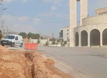 مؤسسة مياه البقاع تمدد خط مياه بطول 100 متر في مدينة زحلة