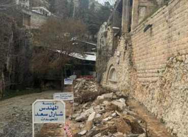 بلدية زحلة - معلقة وتعنايل تبدأ بأعمال تأهيل مدخل 