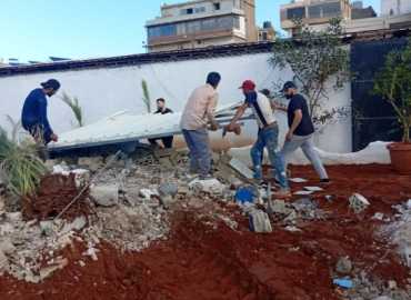 بلدية برج البراجنة تنفذ حملة لإزالة التعديات في منطقة الأوزاعي – الواجهة البحرية