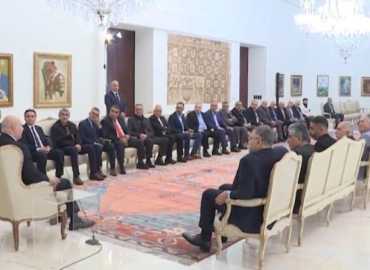 رئيس بلدية ميس الجبل يشارك وفد البلديات الحدودية الجنوبية في لقاء مع رئيس الجمهورية