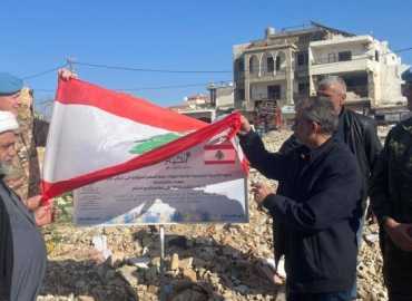 إزالة الستارة عن لوحة تذكارية قدّمتها الكتيبة الفرنسية لبلدة الخيام