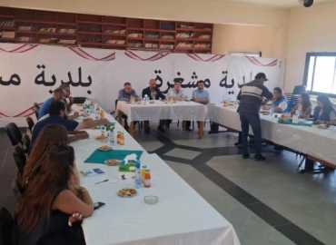 بلدية مشغرة تبحث مع وفد أممي احتياجات البلدة ومركز الإيواء الجديد