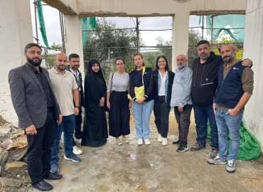 وفدان من ACTED ومياه لبنان الجنوبي يزوران خزان مياه بلدية عبّا