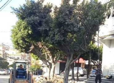 لجنة الأشغال في بلدية صور تواصل رفع الركام وتنظيف الشوارع