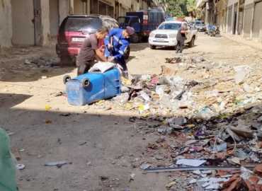 بلدية الغبيري تتابع إزالة تراكم النفايات في منطقة المصبغة - الشياح