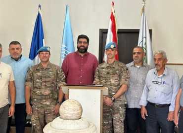 افتتاح مشروع السلامة المرورية في قلاويه بالتعاون مع القوات الفرنسية في اليونيفيل