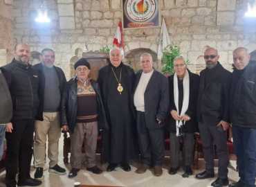 رابطة مخاتير بعلبك والجوار في زيارات معايدة لمطارنة المنطقة