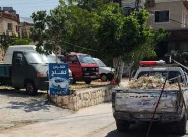 بلدية معروب تواصل حملات النظافة في مختلف أحياء البلدة