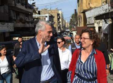 رئيس بلدية طرابلس يجول ووفد من UNDP على الأسواق القديمة