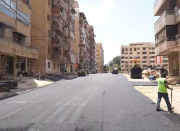 اتحاد بلديات الضاحية يواصل إعادة بناء البنى التحتية وتزفيت الطرقات