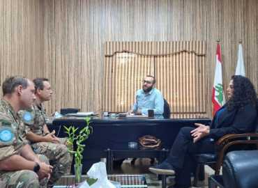 بلدية دير قانون النهر تستقبل وفدًا من مكتب التعاون العسكري المدني ال CIMIC في الكتيبة الفرنسية