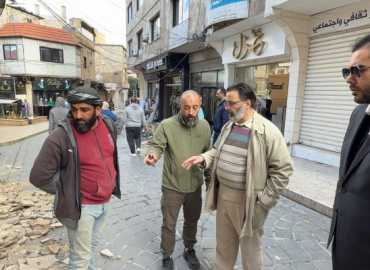 بلدية بعلبك تواصل أعمال صيانة الأرصفة والبلاط في السوق القديم