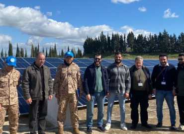 رئيس بلدية بستيات يستقبل وفد اليونيفيل لمتابعة مشروع الطاقة الشمسية