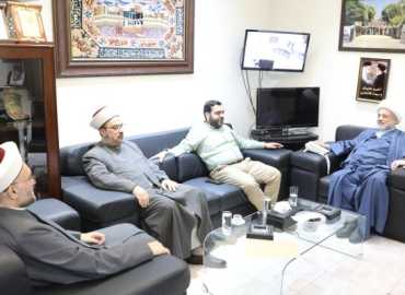 رئيس بلدية الغبيري يلتقي رئيس الهيئة الإدارية في تجمع العلماء المسلمين ويتناول الشؤون البلدية والإنمائية