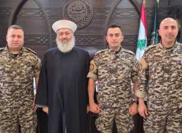 مدير أمن الدولة الإقليمي في عكار يزور بلدية حلبا مهنئًا بعيد الأضحى