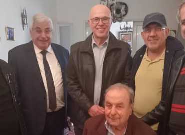 النائب علي عمار يرافق وفد بلدية برج البراجنة في زيارة للرئيس الأسبق المحامي فؤاد بهيج الحركة