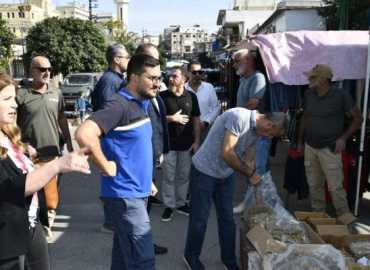 جولة ميدانية لنائب رئيس بلدية مدينة النبطية للاطلاع على أوضاع الباعة والاستماع إلى ملاحظاتهم