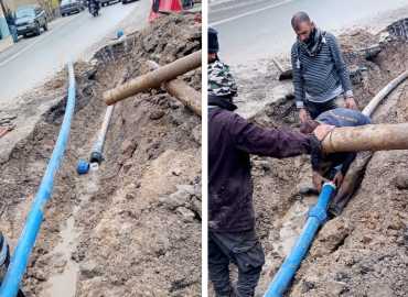على نفقتها وبآلياتها وعمالها .. بلدية الهرمل تنهي صيانة شبكة المياه الرئيسية