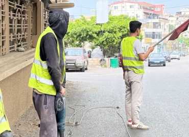 بلدية الشويفات تستأنف أعمال تأهيل طريق صيدا القديمة