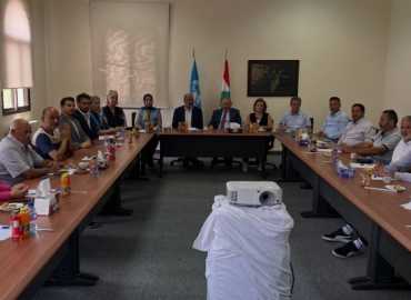 ااتحاد بلديات القلعة يبحث الأوضاع الإنسانية واحتياجات البلدات مع منسق الأمم المتحدة في لبنان