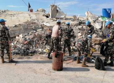 بلدية مركبا تنفذ حملة تنظيف شاملة بالتعاون مع الكتيبة النيبالية