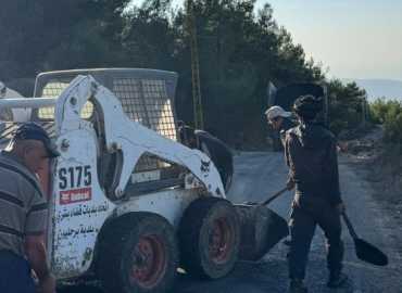 بلدية برحليون تختتم المرحلة الثالثة والأخيرة من أعمال التزفيت