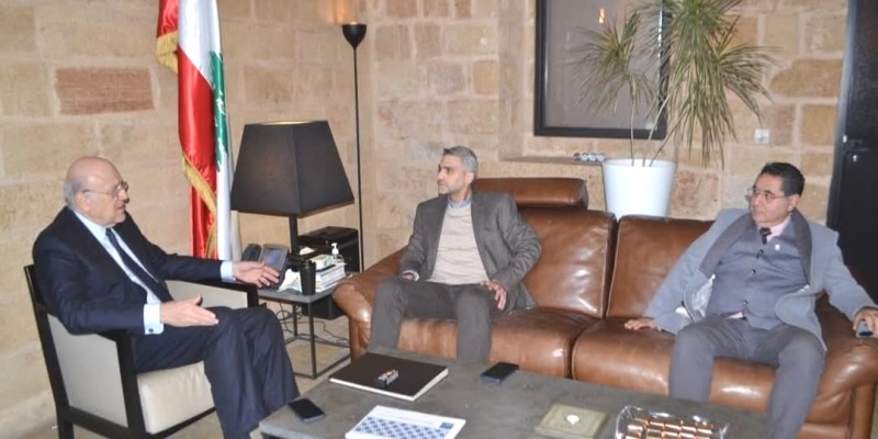 رئيس بلدية طرابلس ورئيس اتحاد بلديات الفيحاء يزوران الرئيس نجيب ميقاتي