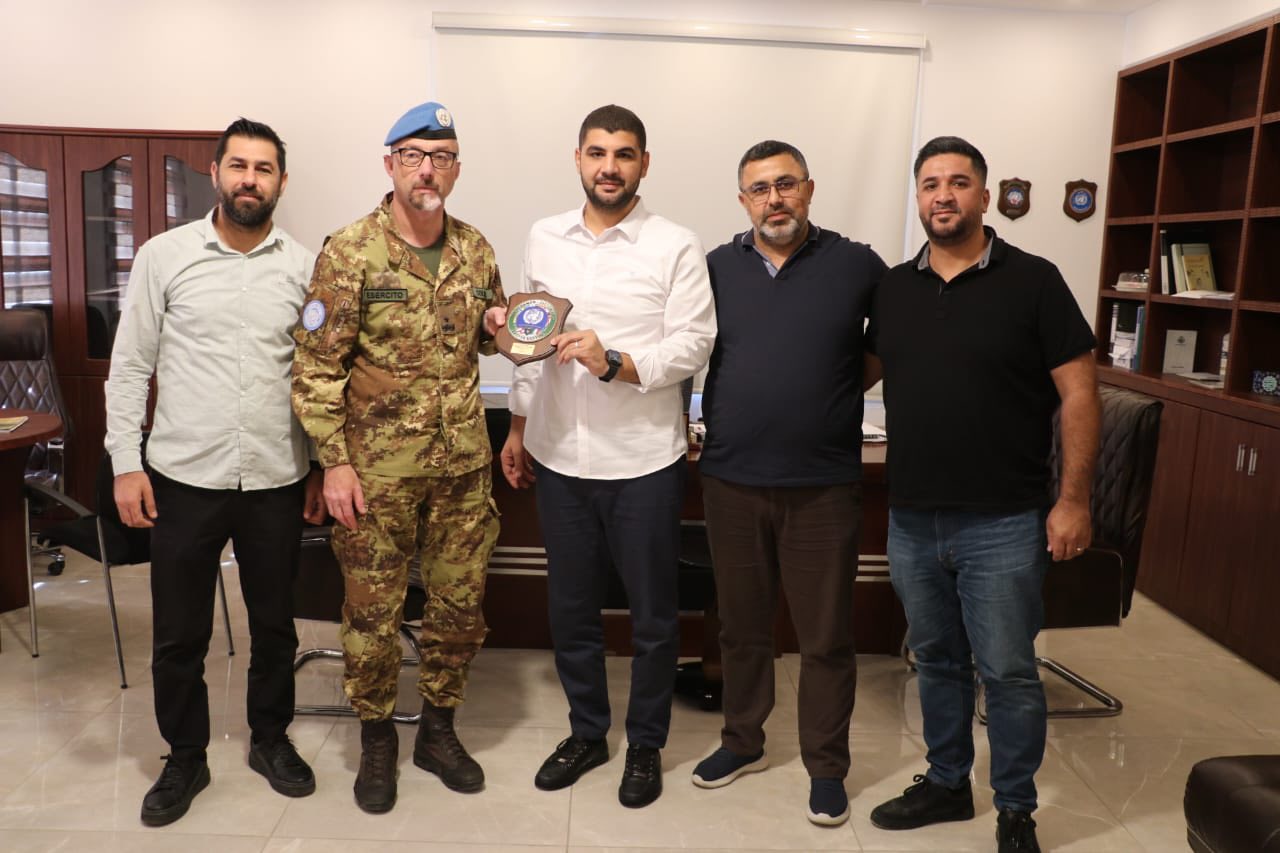 رئيس بلدية برج الشمالي يبحث والكتيبة الإيطالية باليونيفيل التعاون والتنسيق المشترك
