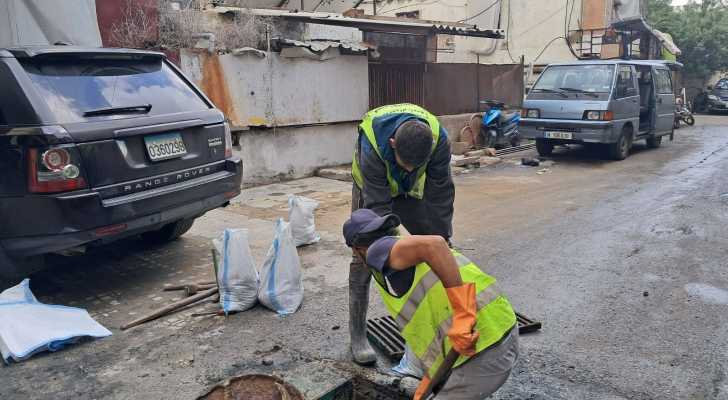 قسم الأشغال في بلدية برج البراجنة ينفّذ مجموعة من الأعمال الميدانية