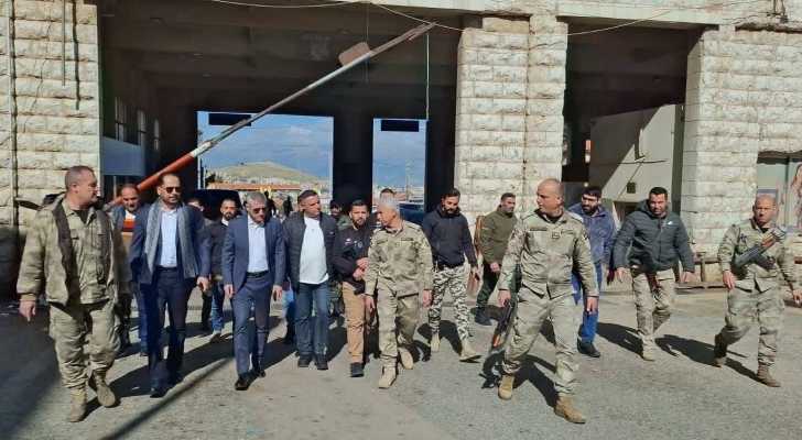 رئيس بلدية مجدل عنجر يستقبل رئيس المجلس الأعلى للجمارك في معبر المصنع