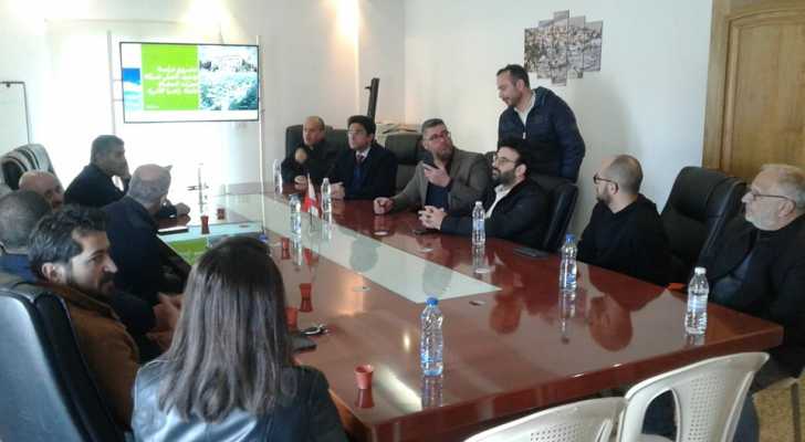 اجتماع ببلدية راشيا لوضع اللمسات الأخيرة على مشروع رصف ساحة والسوق الاثري بالحجر التراثي