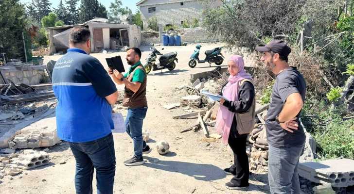بلدية طورا: بدء الكشف على المنازل المهدمة كلياً ضمن أعمال المسح والتقييم