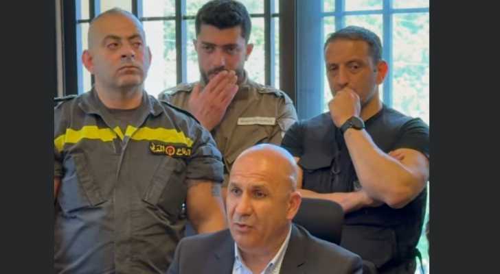 بلدة عيات تستقبل رئيس الدفاع المدني ورئيس اتحاد بلديات الجومة في مركز الدفاع المدني