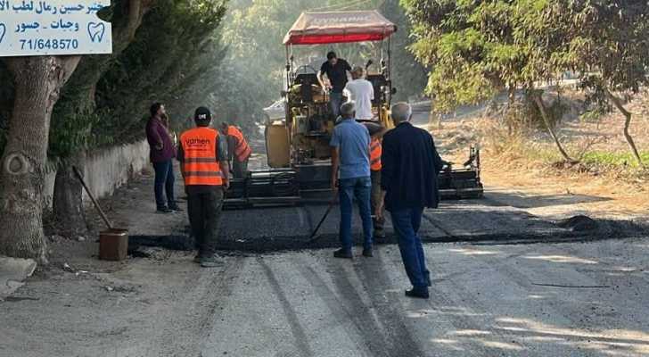 بلدية الدوير تعلن بدء أعمال تعبيد طريق الدوير – عبا