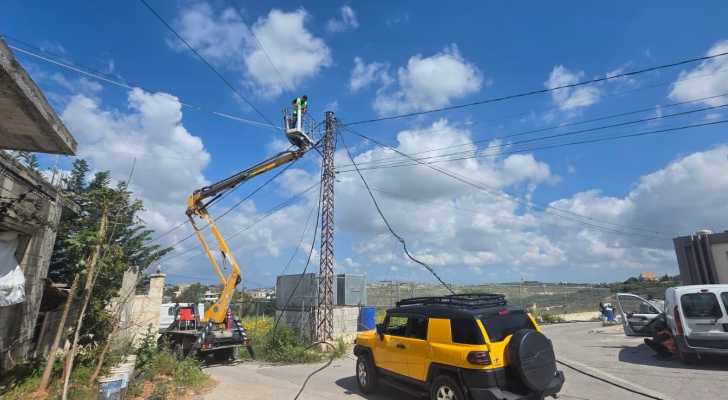 بلدية معروب: صيانة مستمرة لشبكة الكهرباء وتشغيل خط التوتر لتغذية محطة المياه