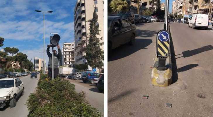 بلدية الغبيري تستكمل صيانة وتركيب اللوحات الإرشادية وإشارات السير