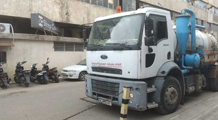 العمل البلدي في جبل لبنان والشمال: تأمين ماكينة لفتح المجاري في برج حمود بالتعاون مع بلدية المريجة - اتحاد بلديات الضاحية الجنوبية