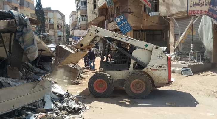 بلدية الغبيري ترفع الركام وتعيد فتح الطرقات بعد العدوان الإسرائيلي