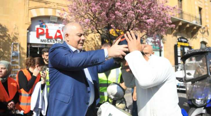 محافظ بيروت يطلق حملة توعوية لارتداء الخوذ بالتعاون مع بلدية بيروت والنادي اللبناني للدراجات النارية