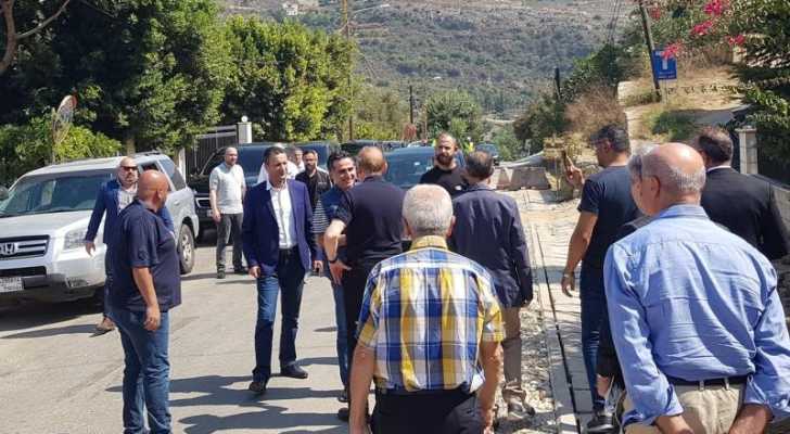 وزير الاشغال يجول في الشوف ويلتقي رئيس واعضاء بلدية ديردوريت