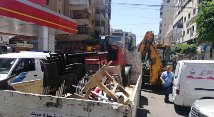 بلدية حارة حريك رداً على إزالة فانات السندويشات: تمّ إنذارها مراراً بوجوب عدم استباحة الاملاك العامة والتسبب بتجمعات وعرقلة السير
