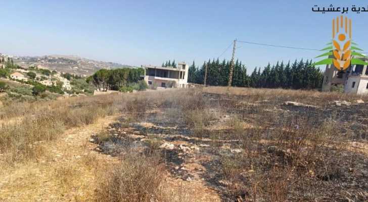 بلدية برعشيت أعلنت السيطرة على حريق اندلع في منطقة جلالي الواوي