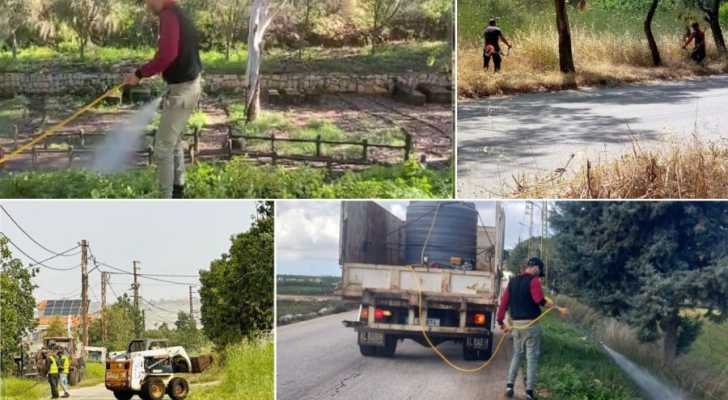 جمعية العمل البلدي في الجنوب تنجز حملة تعشيب وتنظيف واسعة للطرقات والحدائق بمشاركة 66 بلدية