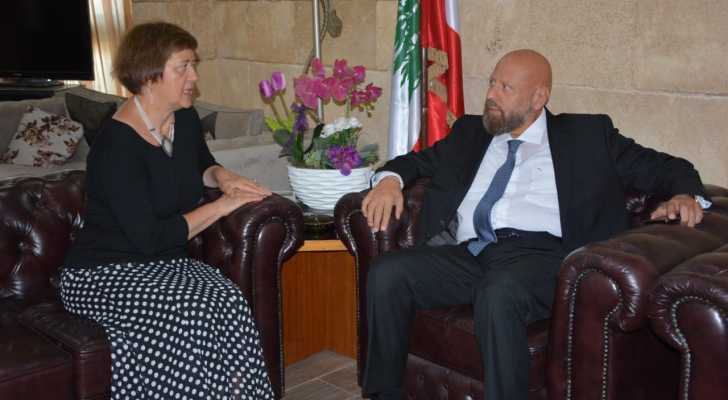 المحافظ الشمال يطالب المنسقة الخاصة للأمم المتحدة في لبنان بحل سريع يضمن عودة النازحين السوريين