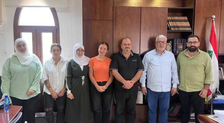 رئيس اتحاد بلديات إقليم التفاح بلال شحادة يبحث مشروع تأهيل محطات تكرير المياه في المنطقة