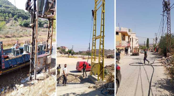 اتحاد بلديات جبل عامل يواكب تمديد شبكات واعمدة ومحولات كهربائية في القرى الحدودية