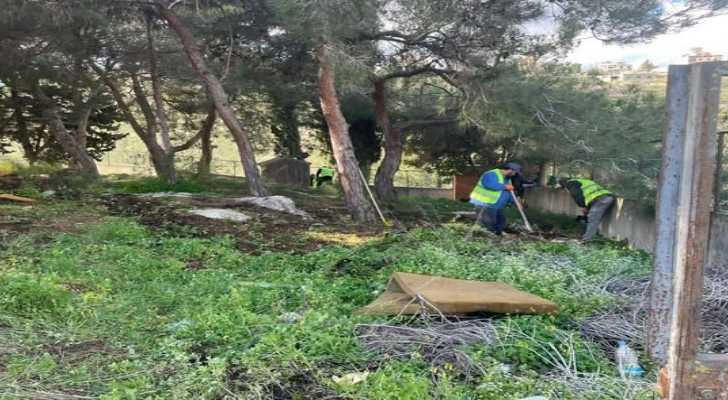 بلدية قلاويه تطلق أعمال التقليم والتنظيف في أحياء البلدة